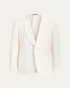 Ralph Lauren Men's Wool-silk Shawl Dinner Jacket In Prchmnt Cr