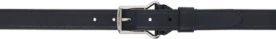 Ralph Lauren Purple Label Navy Pin-buckle Belt In Marine Navy