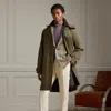 Ralph Lauren Olson Twill Hooded Coat In Thicket Moss