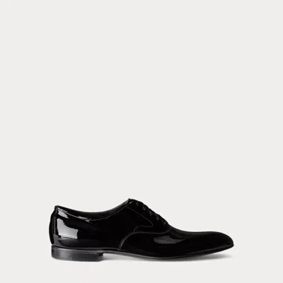 Ralph Lauren Paget Patent Calfskin Shoe In Black