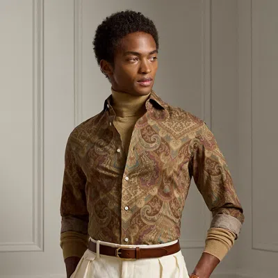 Ralph Lauren Paisley-print Linen-cotton Shirt In Multi