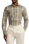 Ralph Lauren Men's Plaid Twill Shirt In Green Multi