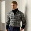 Ralph Lauren Plaid Twill Shirt In Grey Melange