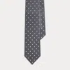 Ralph Lauren Polka-dot Silk Satin Tie In Black