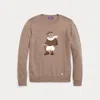 Ralph Lauren Purple Label Polo Bear Cashmere Jumper In Brown