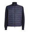 Ralph Lauren Quilted Knit Jacket In Navy
