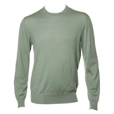 Pre-owned Ralph Lauren Purple Label Sage Green Italian Cashmere Crewneck Sweater (size L)