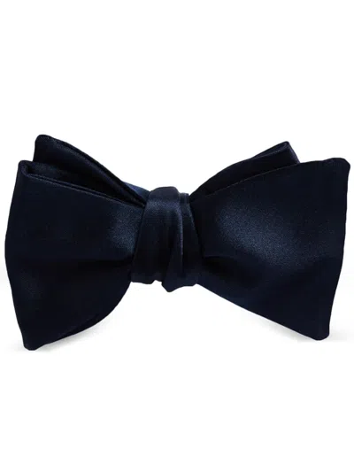 Ralph Lauren Satin Bow Tie In Blue