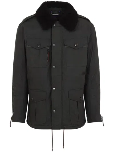 Ralph Lauren Shearling-collar Jacket In Green