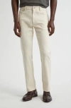 Ralph Lauren Purple Label Sherrington Slim Fit Five-pocket Pants In Neutral