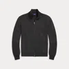 Ralph Lauren Silk-cotton Full-zip Sweater In Medium Grey Multi