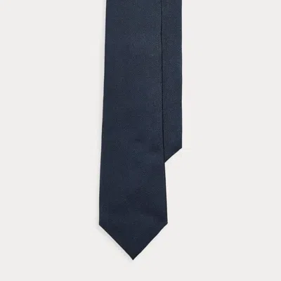 Ralph Lauren Purple Label Silk Faille Tie In Blue