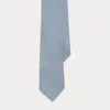 Ralph Lauren Silk-linen Tie In Chambray Blue