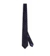 Ralph Lauren Silk Polka-dot Tie In Navy