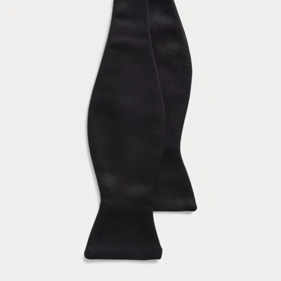 Ralph Lauren Silk Satin Bow Tie In Black