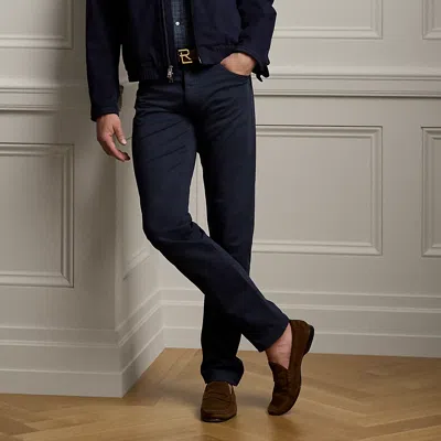 Ralph Lauren Slim Fit Stretch Dobby Pant In Maritime Navy