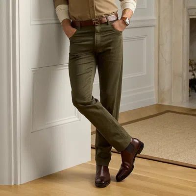 Ralph Lauren Slim Fit Stretch Dobby Pant In Thicket Moss