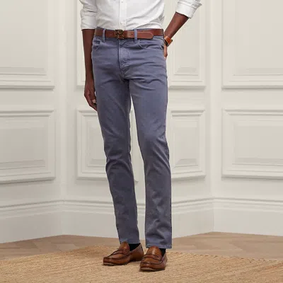Ralph Lauren Slim Fit Stretch Dobby Trouser In Blue