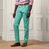 Ralph Lauren Purple Label Slim Fit Stretch Linen-cotton Jean In Green