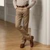 Ralph Lauren Slim Fit Stretch Linen-cotton Jean In Khaki