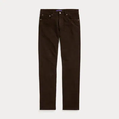 Ralph Lauren Slim Fit Stretch Moleskin Trouser In Brown