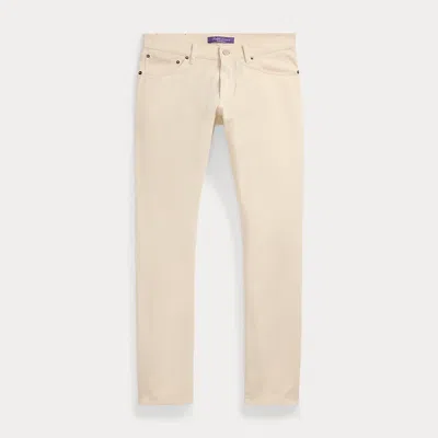 Ralph Lauren Slim Fit Stretch Twill Pant In Light Antique Cream
