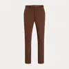 Ralph Lauren Men's Hand-tailored Stretch Chino Trousers In Brown