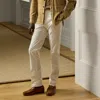 Ralph Lauren Slim Hand-tailored Stretch Chino Trouser In Deckwash White