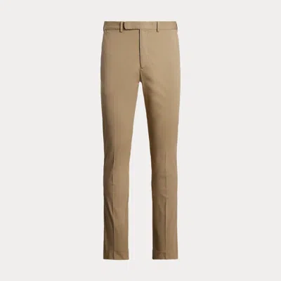 Ralph Lauren Slim Hand-tailored Stretch Chino Trouser In Modern Khaki