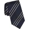 Ralph Lauren Purple Label Standard Triple Stripe Silk Faille Tie