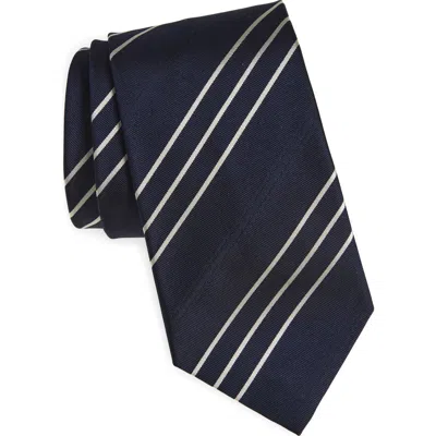 Ralph Lauren Purple Label Standard Triple Stripe Silk Faille Tie