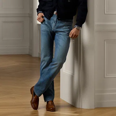 Ralph Lauren Straight Fit Stretch Selvedge Jean In Coastal Indigo
