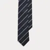 Ralph Lauren Striped Silk Faille Tie In Blue