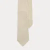 Ralph Lauren Textured Linen Tie In Oatmeal