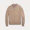 Ralph Lauren Purple Label Textured Silk-cotton Polo-collar Jumper In Multi