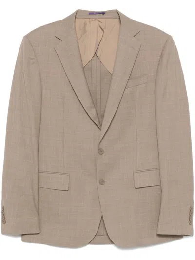 Ralph Lauren Wool Blazer In Brown