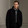 Ralph Lauren Wool-blend Down Jacket In Polo Black