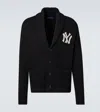 Ralph Lauren X Yankees Cashmere Cardigan In Black