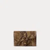 Ralph Lauren Python-embossed Small Tasha Card Case In Tan Multi In Tan Multi