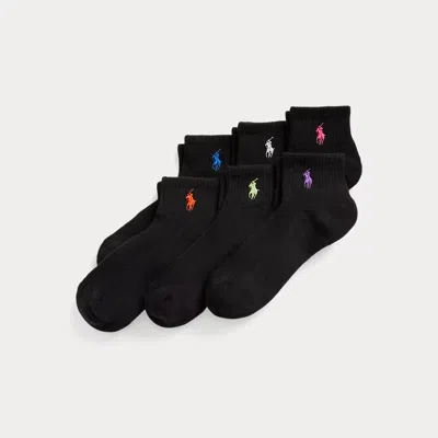 Polo Ralph Lauren Quarter-crew Sock 6-pack In Bast
