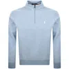 Ralph Lauren Quarter Zip Sweatshirt Blue