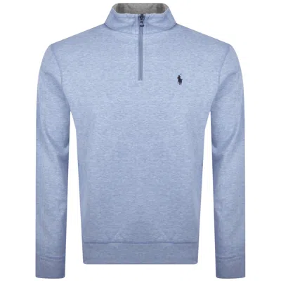 Ralph Lauren Quarter Zip Sweatshirt Blue