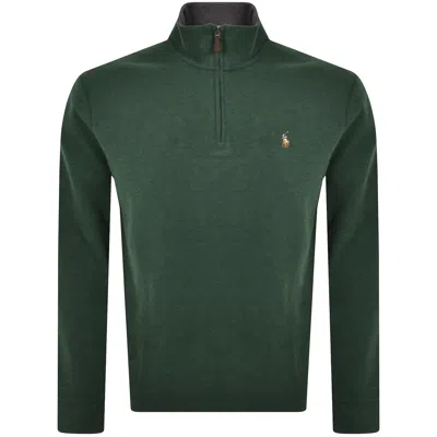 Ralph Lauren Quarter Zip Sweatshirt Green