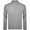 Ralph Lauren Quarter Zip Sweatshirt Grey In Gray
