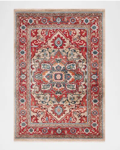 Ralph Lauren Quentin Power-loomed Rug, 6' X 9' In Red