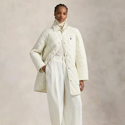 Ralph Lauren Quilted Barn Jacket In White