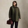 Ralph Lauren Quilted Barn Jacket In Green