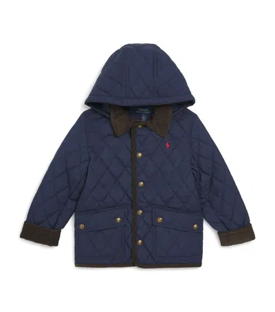 Ralph Lauren Kids' Quilted Barn Jacket In Black