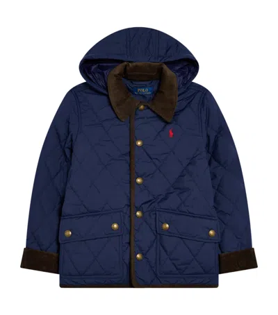 Ralph Lauren Kids' Quilted Barn Jacket In Blue