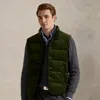 Ralph Lauren Quilted Corduroy Vest In Green